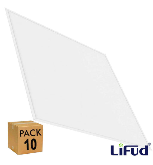 40W LED Panel 60x60cm with Flicker-free LIFUD Driver 4000K 10 Pack - Ceiling Light Fixtures - Panels