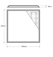 40W LED Panels 60x60 SLIM FRAME Dimmable with Lifud Driver 4000K - 2 PACK - Panels