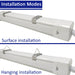 40W-20W Tri-proof 120cm LED Batten with SAMSUNG Chip and 3 CCT - LED