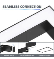 40W Linkable POLARIS LED Linear Pendant Light 120cm 3 CCT - Ceiling Light Fixtures - Linear Lights