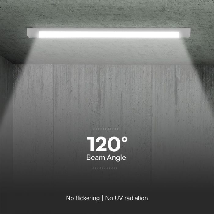 40W Prismatic LED Batten 1166mm CCT