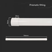 40W Prismatic LED Batten 1166mm CCT - Lighting Fixtures - Battens