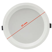 40W Round LED Downlight Philips Driver UGR17 CRI + 90 IP54 3CCT - Ceiling Light Fixtures - Downlights