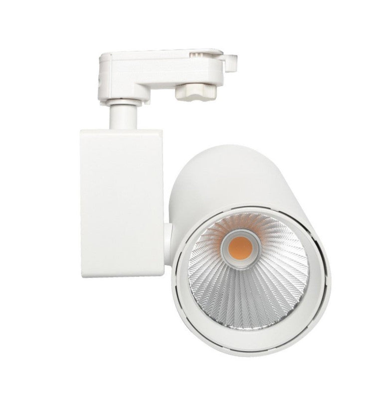 40W Single Phase MADRID LED Track Light White - Track Lighting