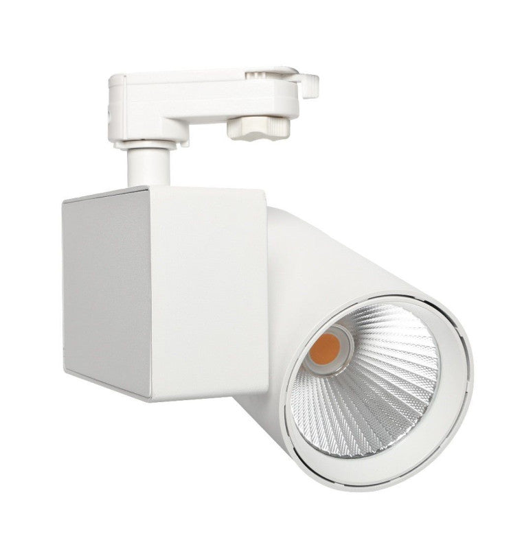 40W Single Phase MADRID LED Track Light White - Track Lighting