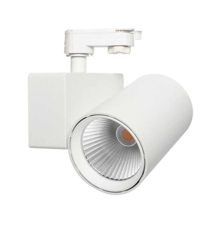 40W Single Phase MADRID LED Track Light White - Track Lighting