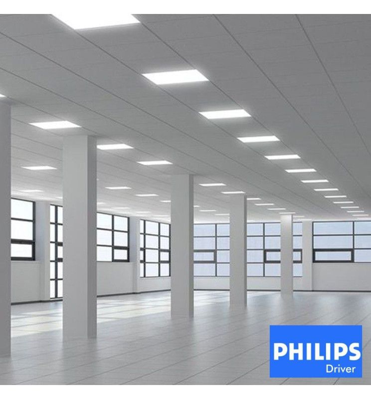 40W Slim LED Panel 60x60cm with PHILIPS Driver 5700K - Lighting Fixtures - Panels