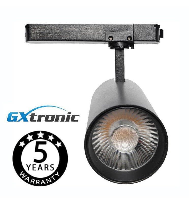 40W to 34W Single Phase NEW MAYA LED Track Spotlight Black 3 CCT - Track Lighting - Track Lighting