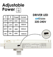 40W to 34W Single Phase NEW MAYA LED Track Spotlight White 3 CCT - Track Lighting - Track Lighting