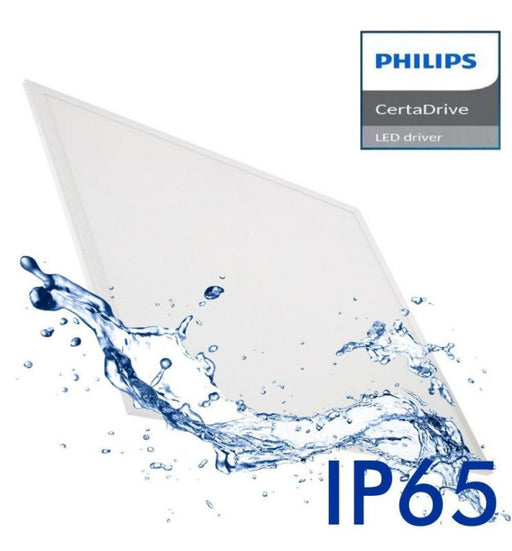 40W Waterproof LED Panel 60x60cm with PHILIPS Driver 5700K - Ceiling Light Fixtures - Panels