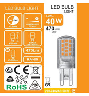 4.2W G9 LED Bulb - Lumileds Chips - G9 Bulb