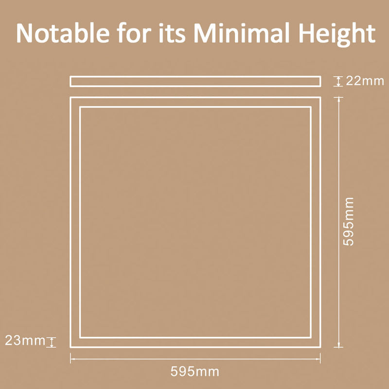 42W Surface Mounted LED Panel 60X60 GXtronic Driver 3CCT 6 Pack - Ceiling Light Fixtures - Panels