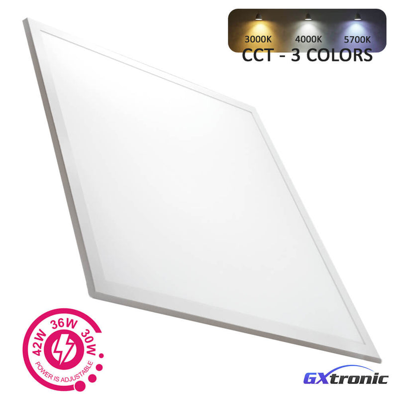 42W Surface Mounted LED Panel 60X60 GXtronic Driver 3CCT 6 Pack - Ceiling Light Fixtures - Panels