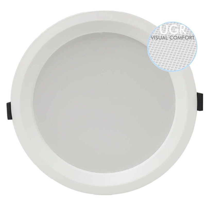44W Round LED Downlight UGR17 3 CCT - LED Downlight