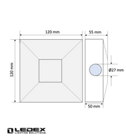 4W Square STELLA LED Wall Light 6000K - LED Wall lighting