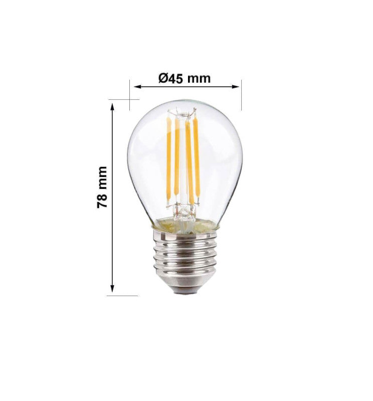 4W LED Bulb Filament E27 G45 - LED Light Bulbs - Lamps
