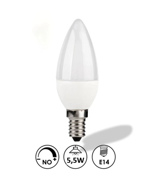 5.5W 3-pack E14 LED Candle Bulb 4000K - E14 Candle Bulb