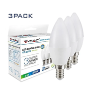 5.5W E14 LED Candle Bulb 4000K 3 Pack - E14 Candle Bulb