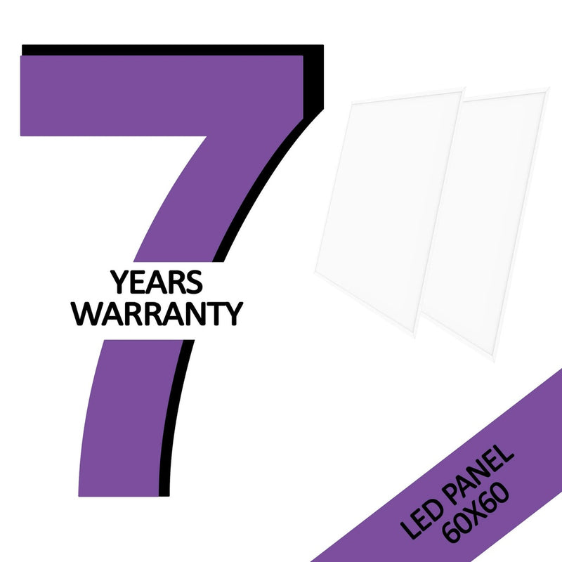 50W-42W-36W-30W LED Panel 60x60 TOYODA GOSEI LEDs 145lm/W UGR19 7-Year Warranty 4000K 10Pack