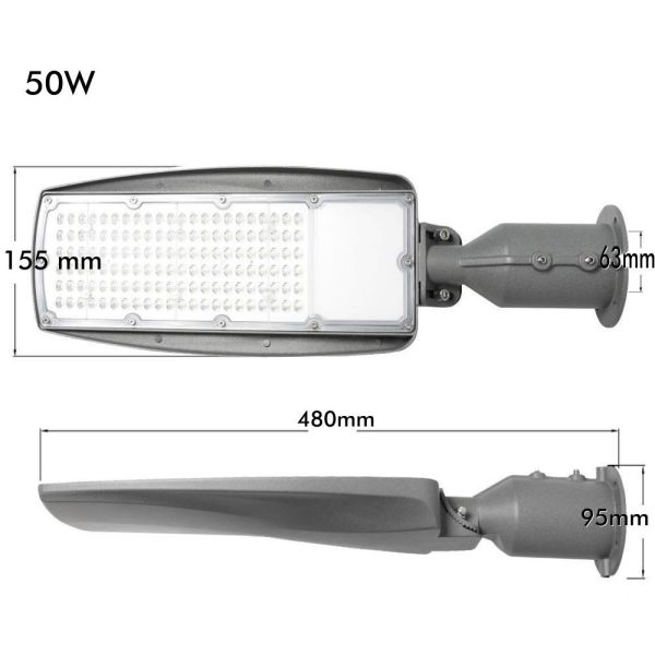 50W FRIGG LED Streetlight with PHILIPS Chip 4000K - LED Streetlight