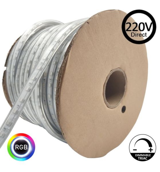 50m LED Strip 220V - RGB