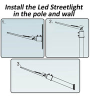 50W AREA FLEX Street Lights with OSRAM Chip 4000K - Street Lights