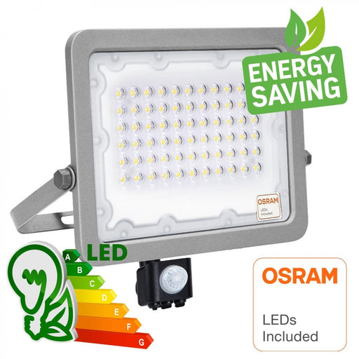 50w AVANT LED Floodlight with PIR 4000K - LED Floodlight