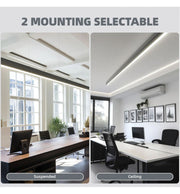 50W Black Linkable Linear POLARIS LED Pendant Light 150cm 3 CCT - Ceiling Light Fixtures - Linear Lights