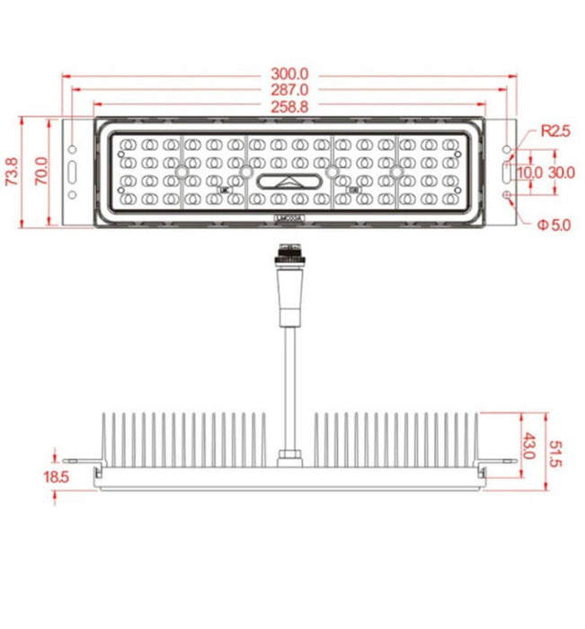 50W LED Floodlight MAGNUM AIR with Bridgelux Chips 180Lm/W 136ºx78º 5000K