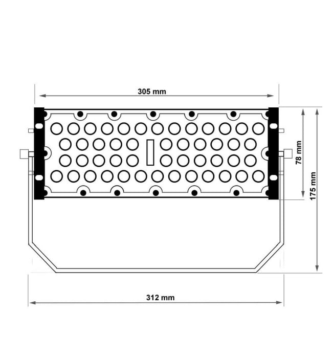 50W LED Floodlight MAGNUM AIR with Bridgelux Chips 180Lm/W 136ºx78º 5000K