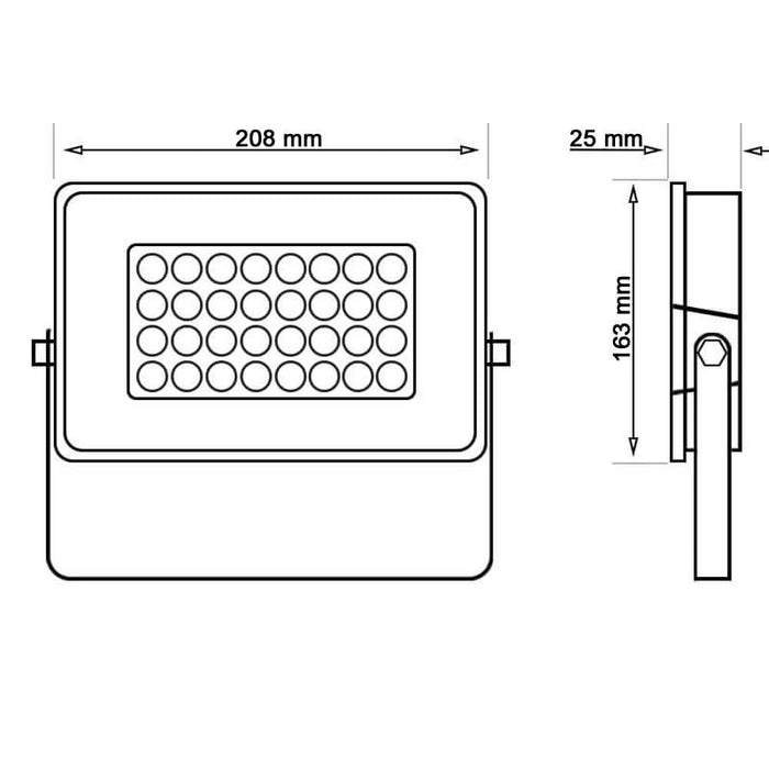 50W LED Floodlight AVANT with OSRAM Chip 4000K - LED Floodlight