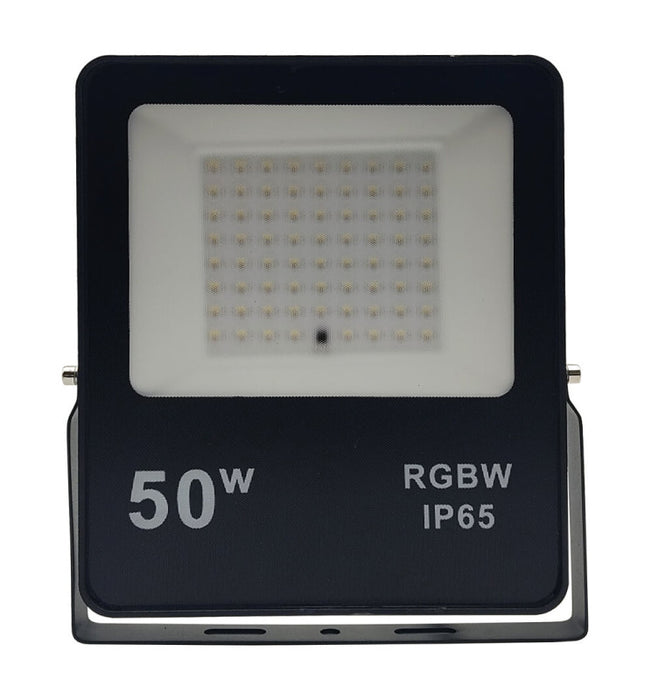 50W LED Floodlight RGB+White IP65 with Remote Control