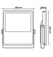 50W LED Floodlight with Remote Control IP65 RGBW - LED Floodlight