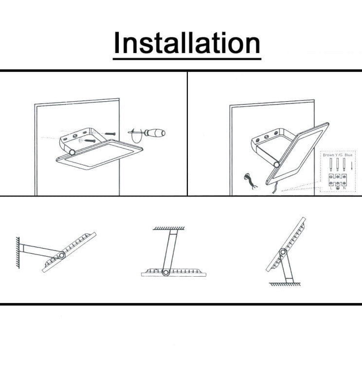 50W LED Floodlight with Remote Control IP65 RGBW - LED Floodlight