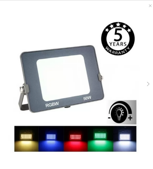50W LED Floodlight with OSRAM Chip RGB+W - LED Floodlight