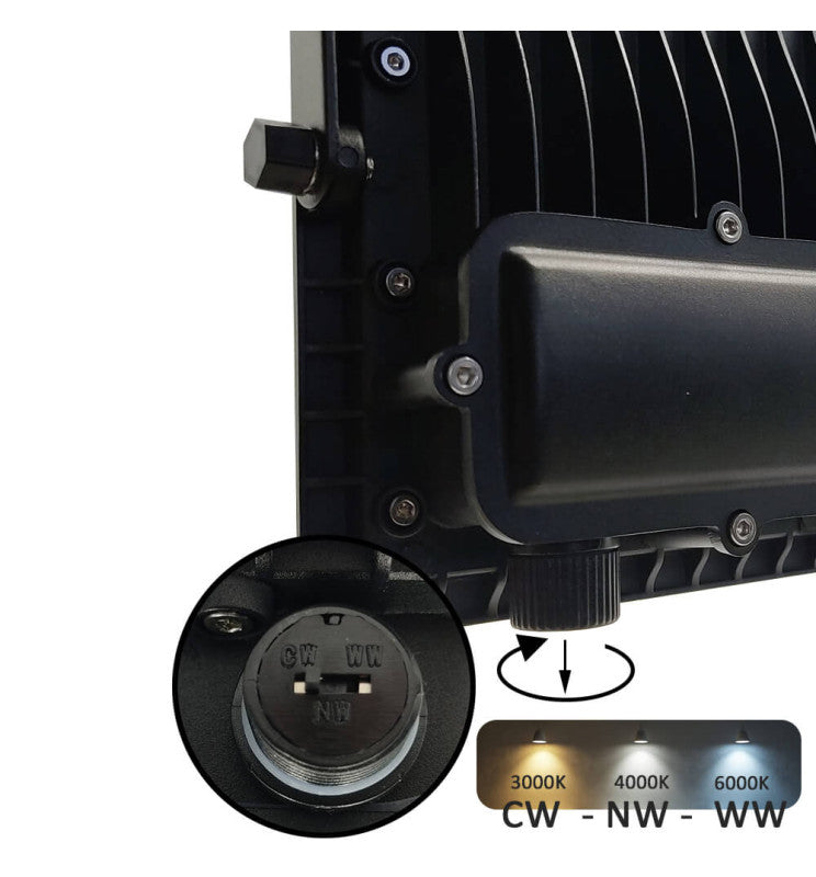 50W New AVANT LED Floodlight Black 3 CCT - Flood & Spot Lights - Floodlights