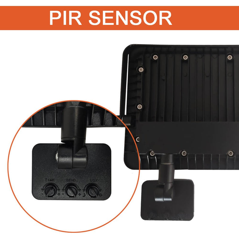 50W New AVANT LED Floodlight with PIR Motion Sensor OSRAM Chip 4000K - LED Floodlight