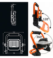 50W Portable Solar LED Floodlight - 3CCT - Lumileds Chip IP65 - Flood & Spot Lights - Solar Lighting