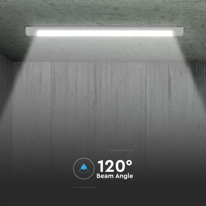 50W Prismatic LED Batten 1466mm IP20 120Lm/W 6500K - Lighting Fixtures - Battens