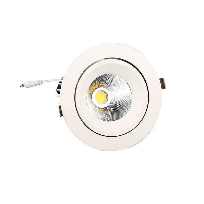 50W Round Adjustable Recessed LED Spotlight 4000K - LED Spotlight