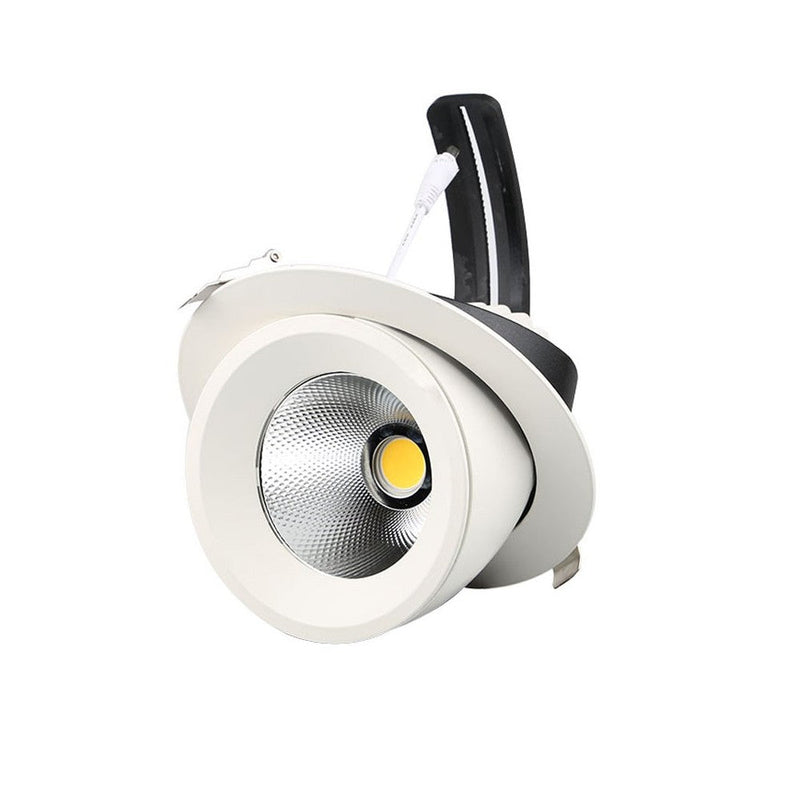 50W Round Adjustable Recessed LED Spotlight 6000K - LED Spotlight