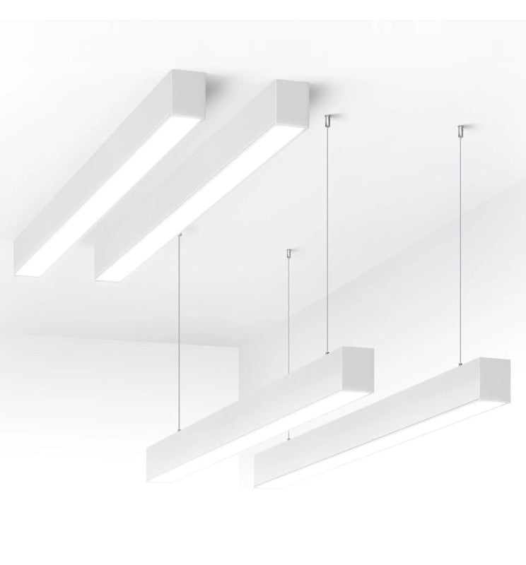 50W White Linkable Linear POLARIS LED Pendant Light 150cm 3 CCT - Ceiling Light Fixtures - Linear Lights