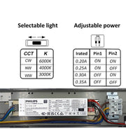 55W 150cm Tri-proof LED Batten Microwave Sensor Philips Driver 140 Lm/W 3CCT - Ceiling Light Fixtures - Battens