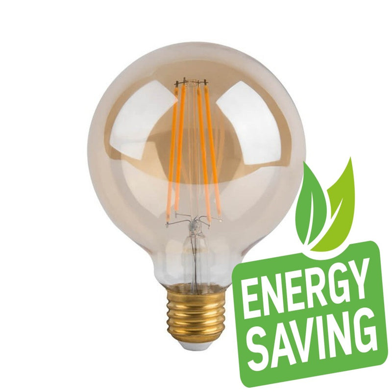 5W E27 Filament LED Bulb in Gold 2700K - E27 Retro