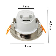 5W Outdoor Waterproof LED Downlight in Nickel 6000K - LED Spotlight