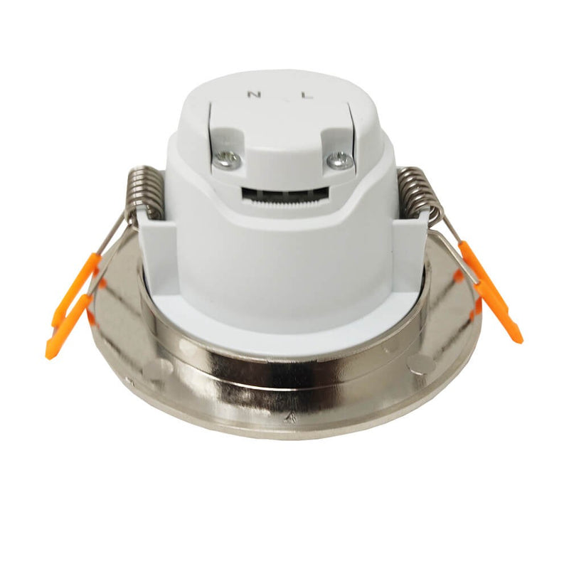 5W Outdoor Waterproof LED Downlight in Nickel 6000K - LED Spotlight