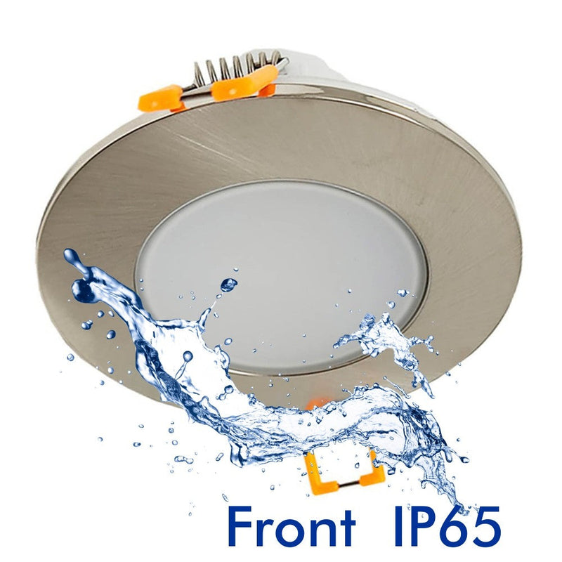 5W Outdoor Waterproof LED Downlight in Nickel 6000K - LED Spotlight