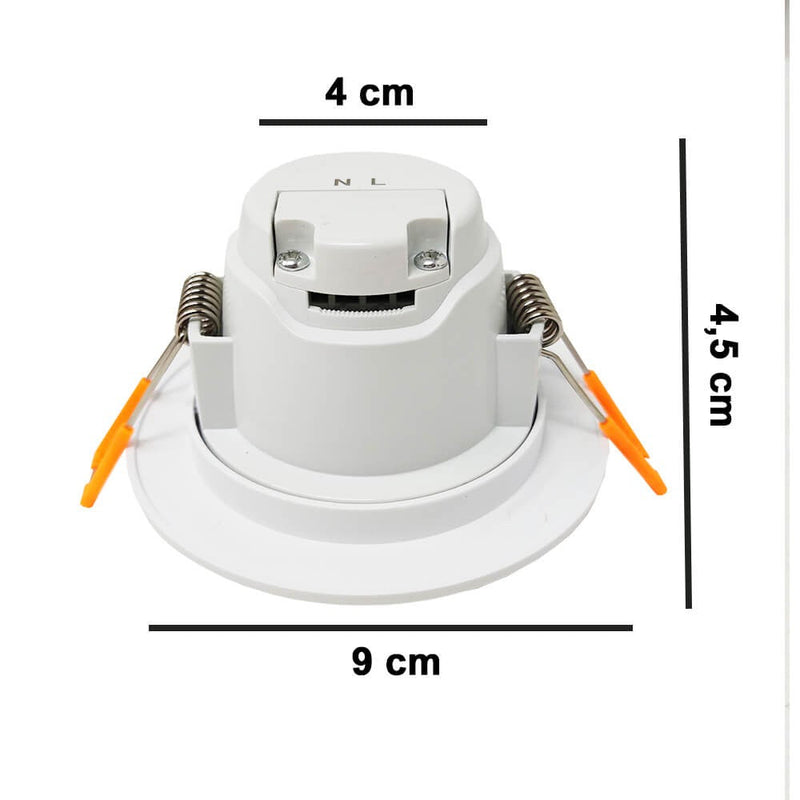 5W Outdoor Waterproof LED Downlight in White 6000K - LED Downlight