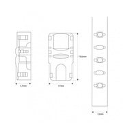 6 Pin Strip-to-strip Connector for 12mm LED SMD Strip 12V-24V RGB + CCT IP20 - Electronics Component Connectors