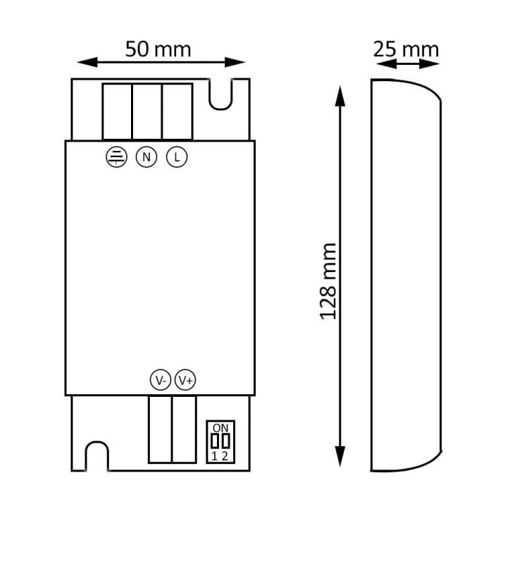60W TECMO Switching Power Supply 12V Output - LED Accessories